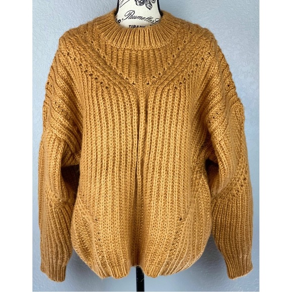 Lost + Wander Rust Knit Crewneck Sweater - Picture 1 of 6